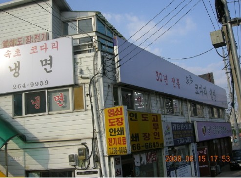 속초 코다리냉면