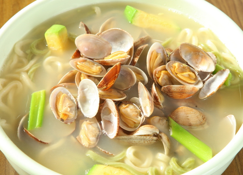 황도바지락칼국수