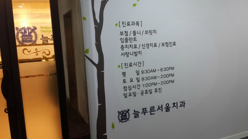 늘푸른서울치과의원 대표 메뉴