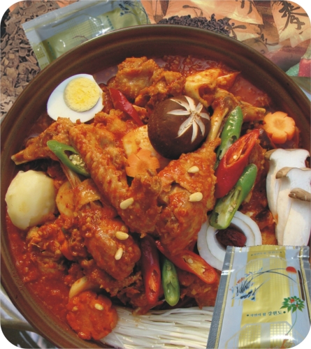 홍천덤바우록계탕