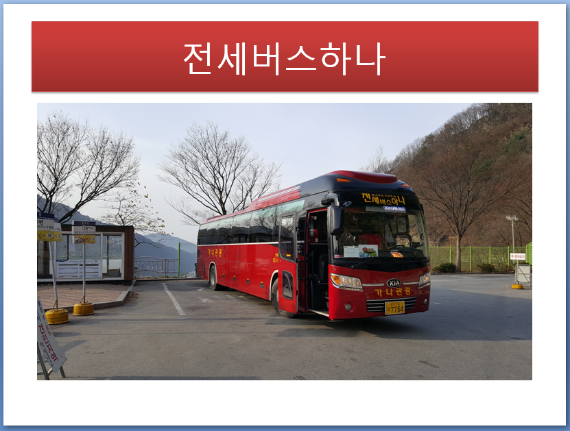 전세버스 하나여행사