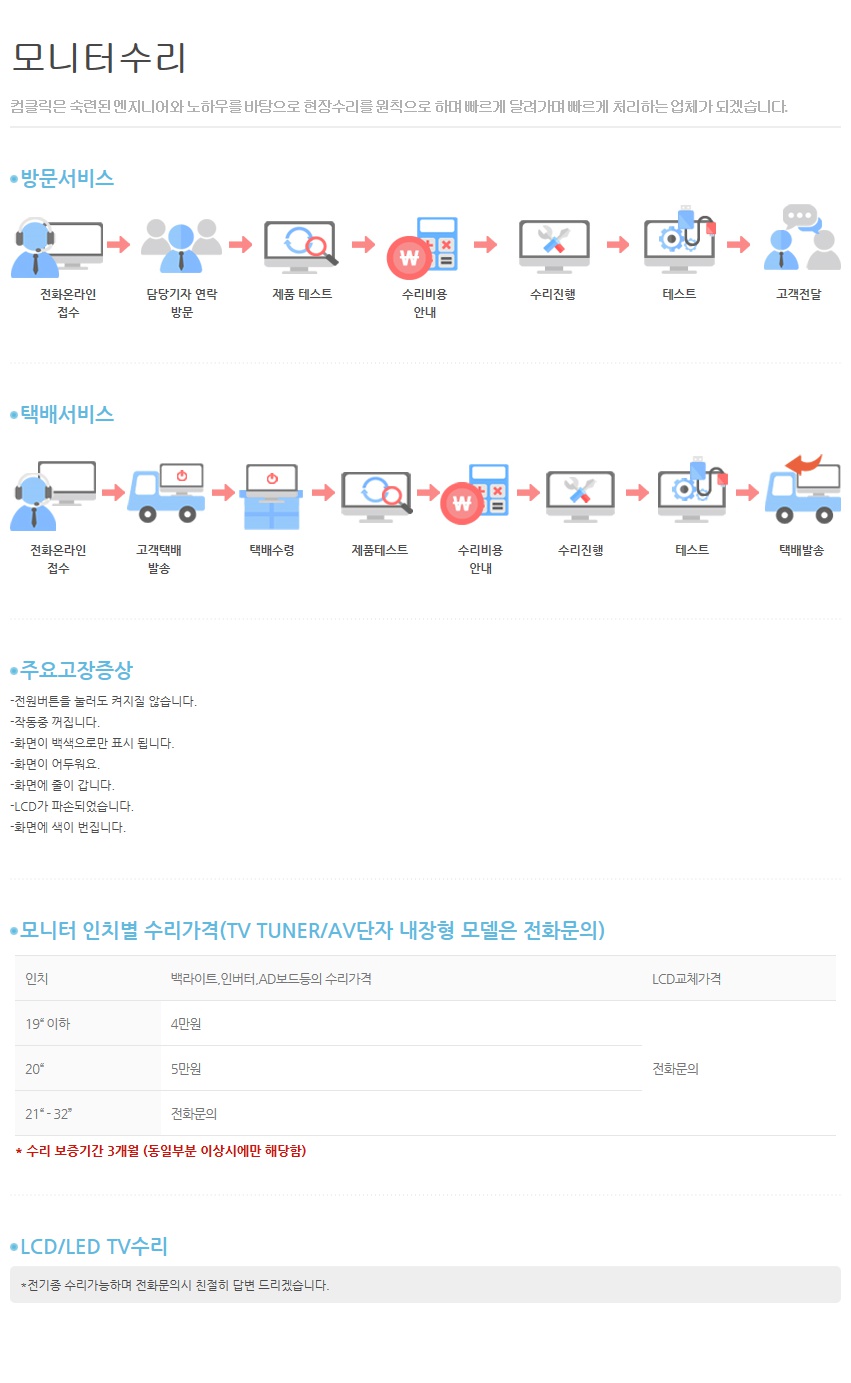 컴퓨터수리출장 컴클릭