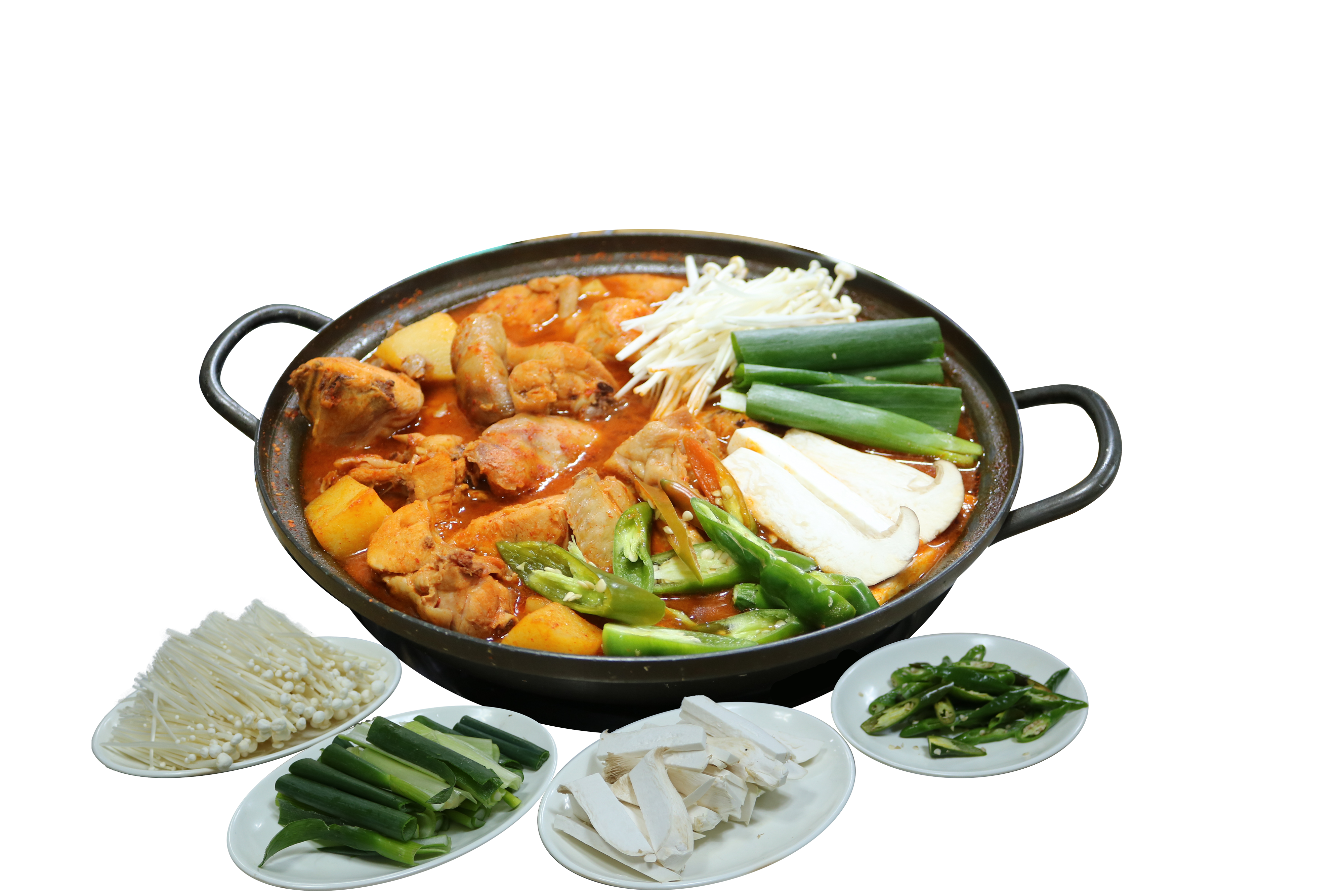 유명 닭한마리 칼국수