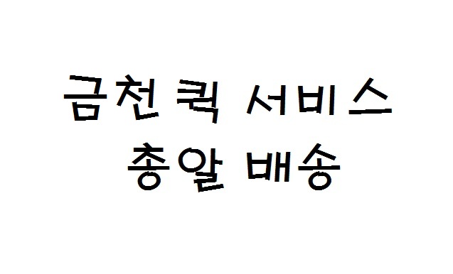 금천퀵서비스