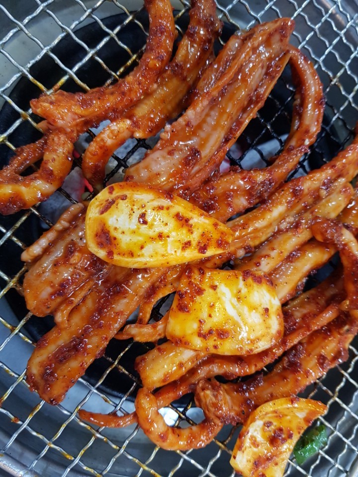 부산 자갈치 숯불 꼼장어