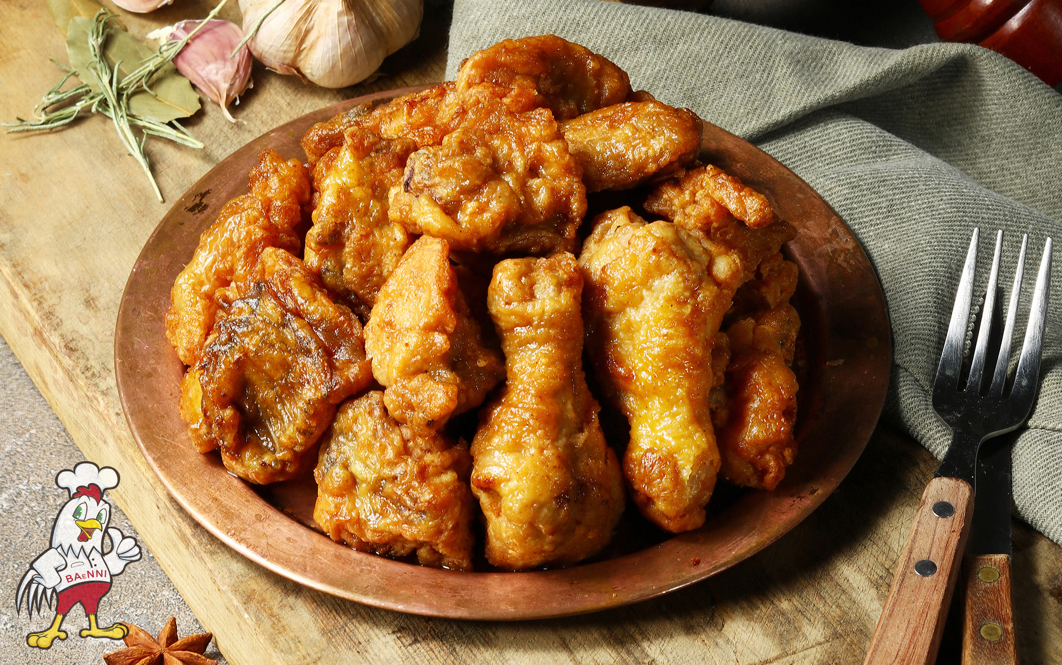 One fried chicken (bone-in/boneless)