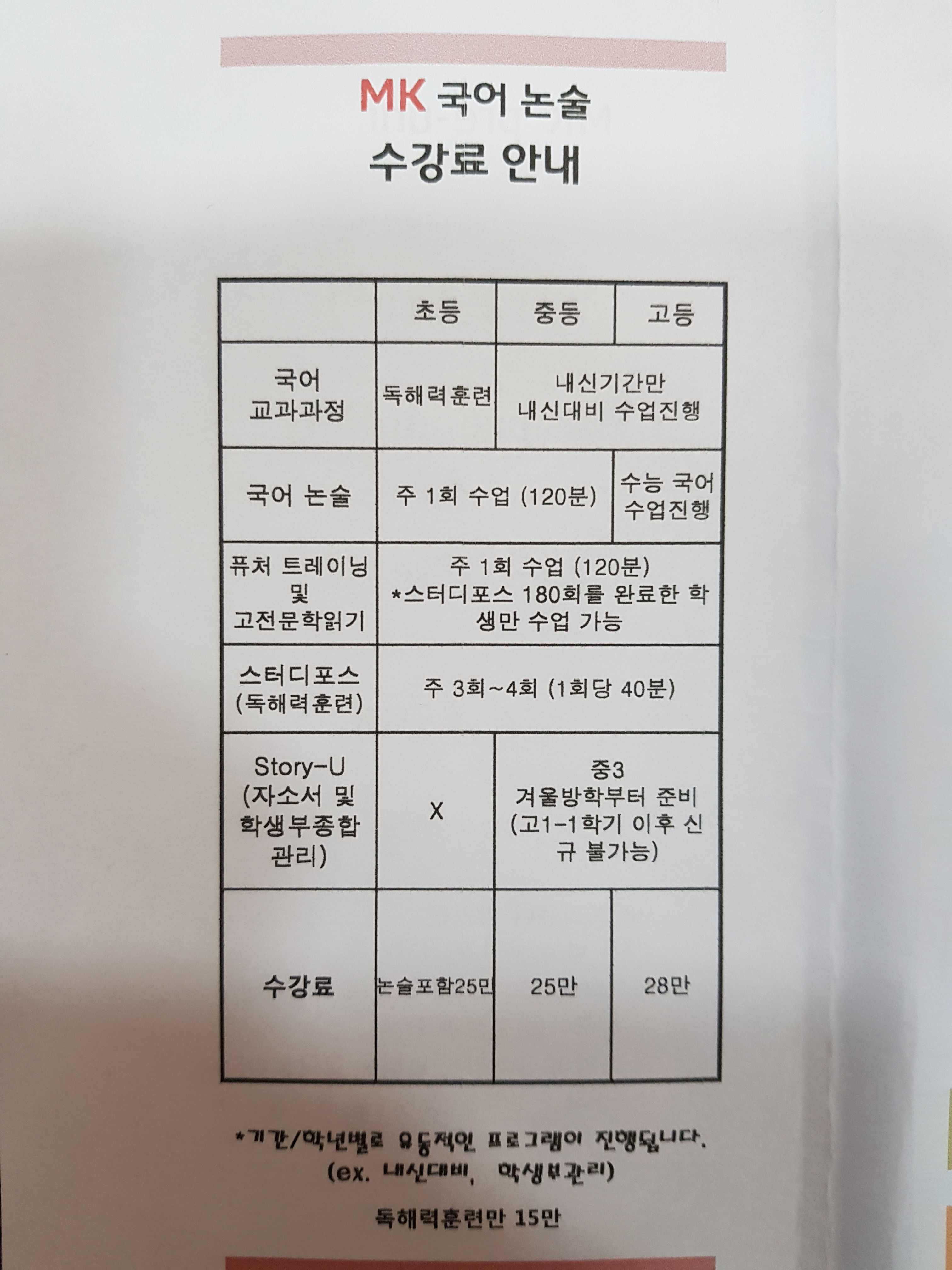 MK 전과목맞춤학원