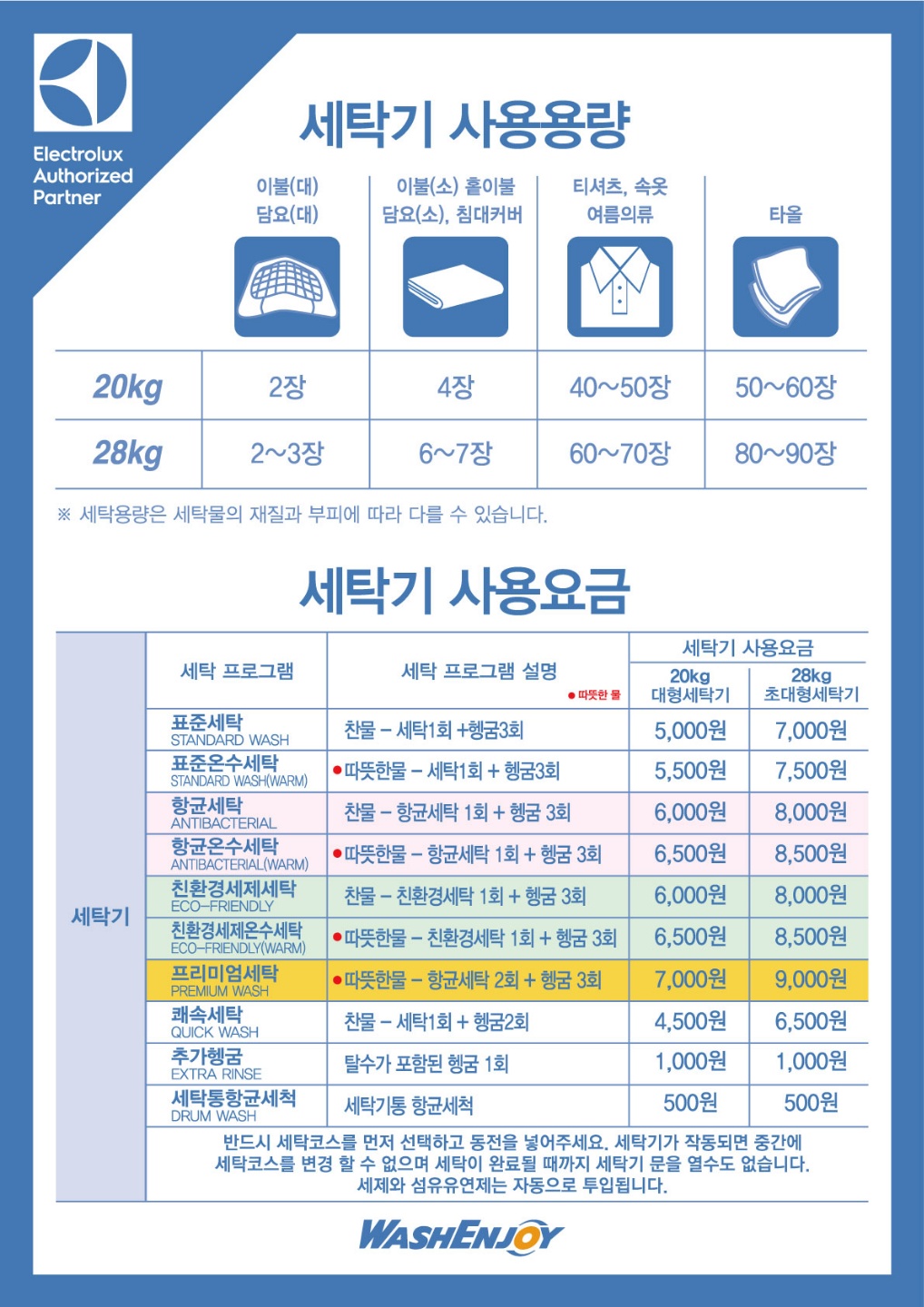 워시엔조이 셀프빨래방 이천마장점