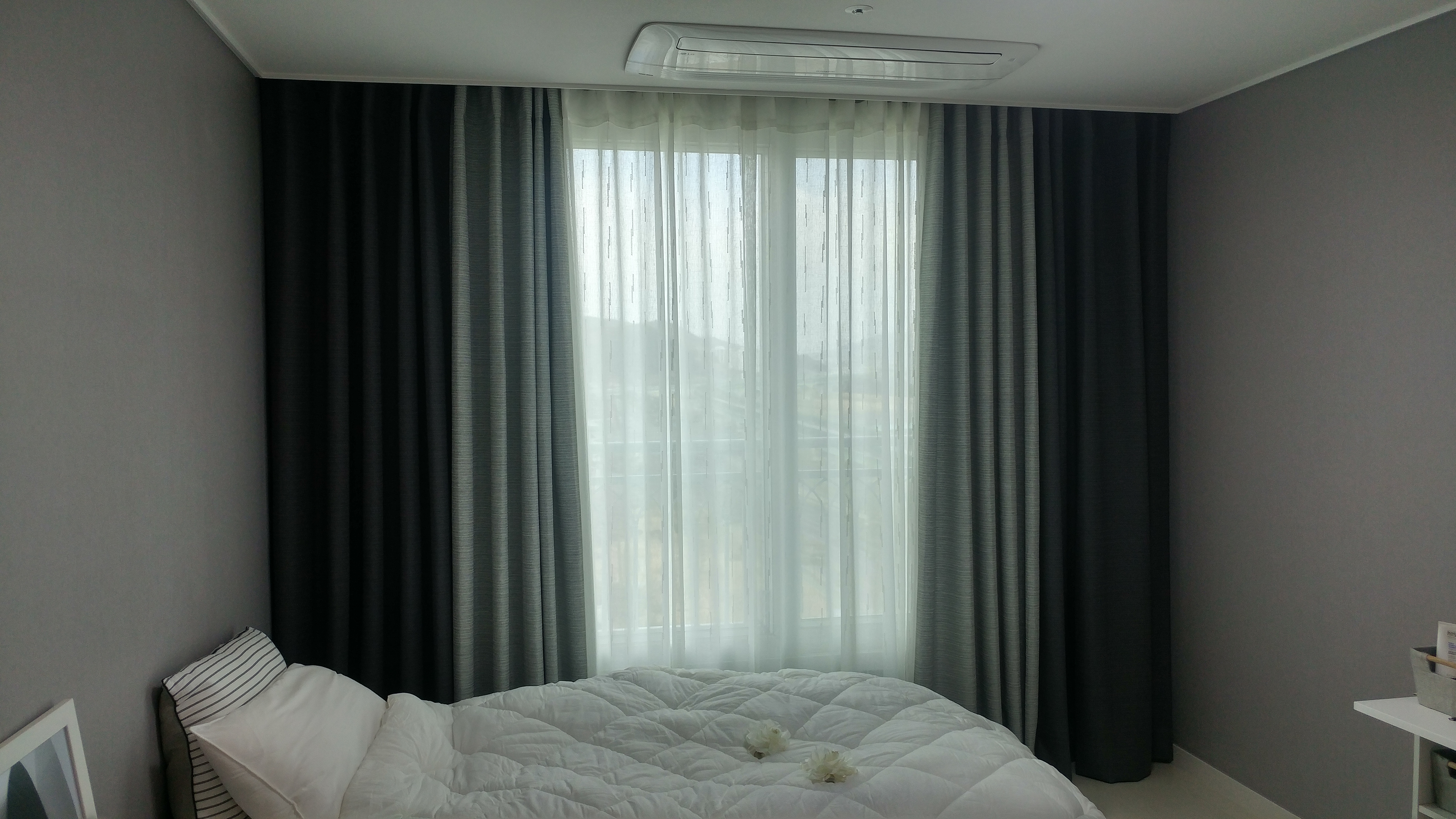 양산 윈드뷰 블라인드 커튼