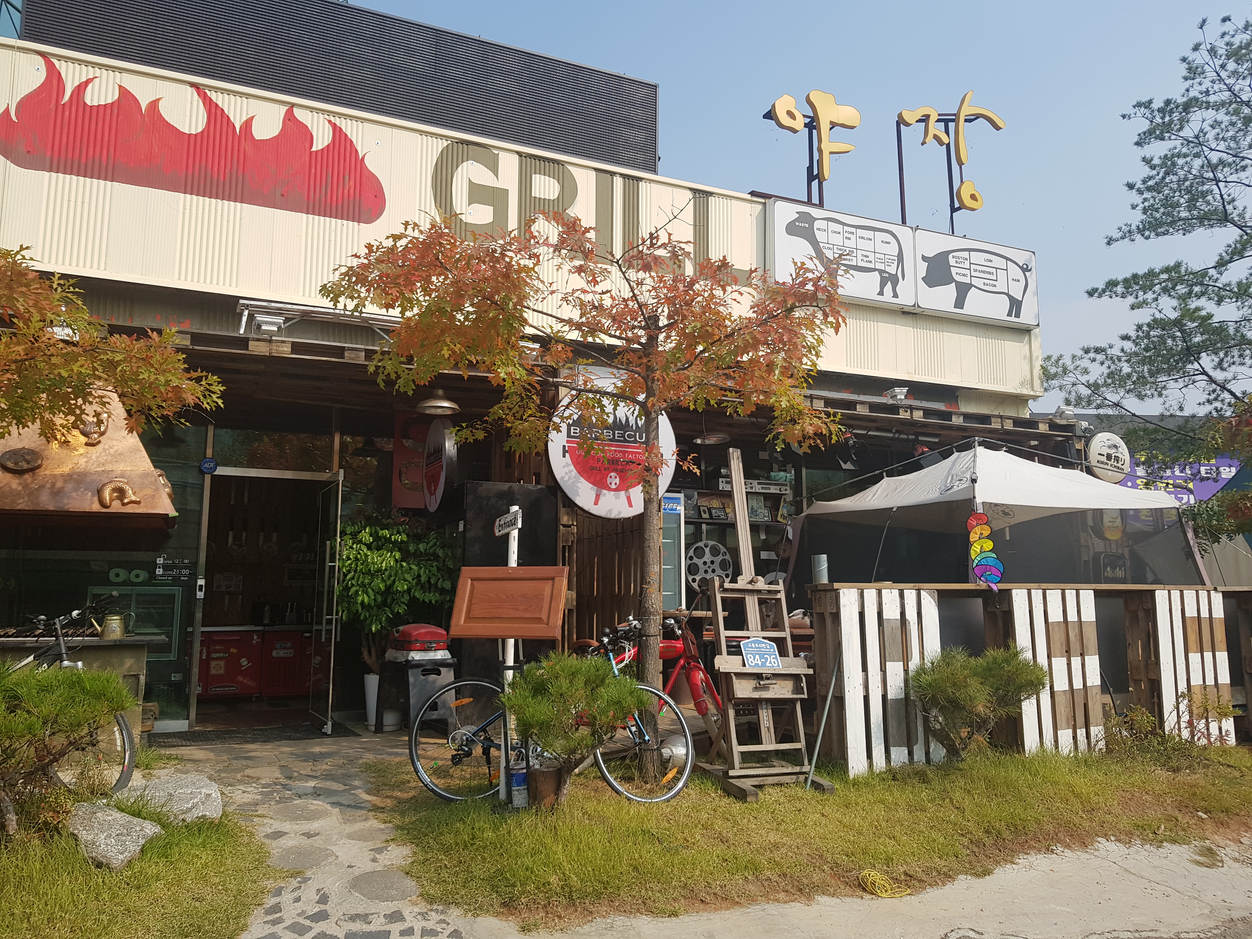 백마야장소곱창 반려동물 동반 애견카페