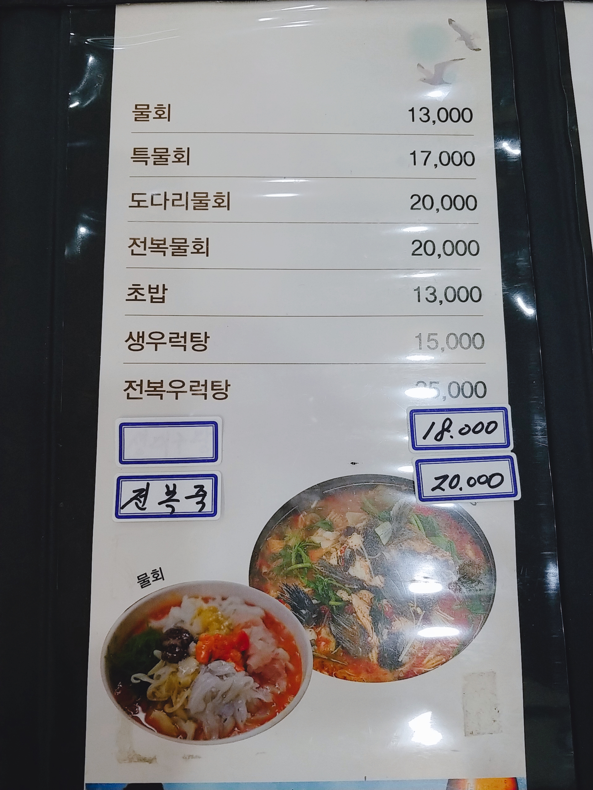 창해물회