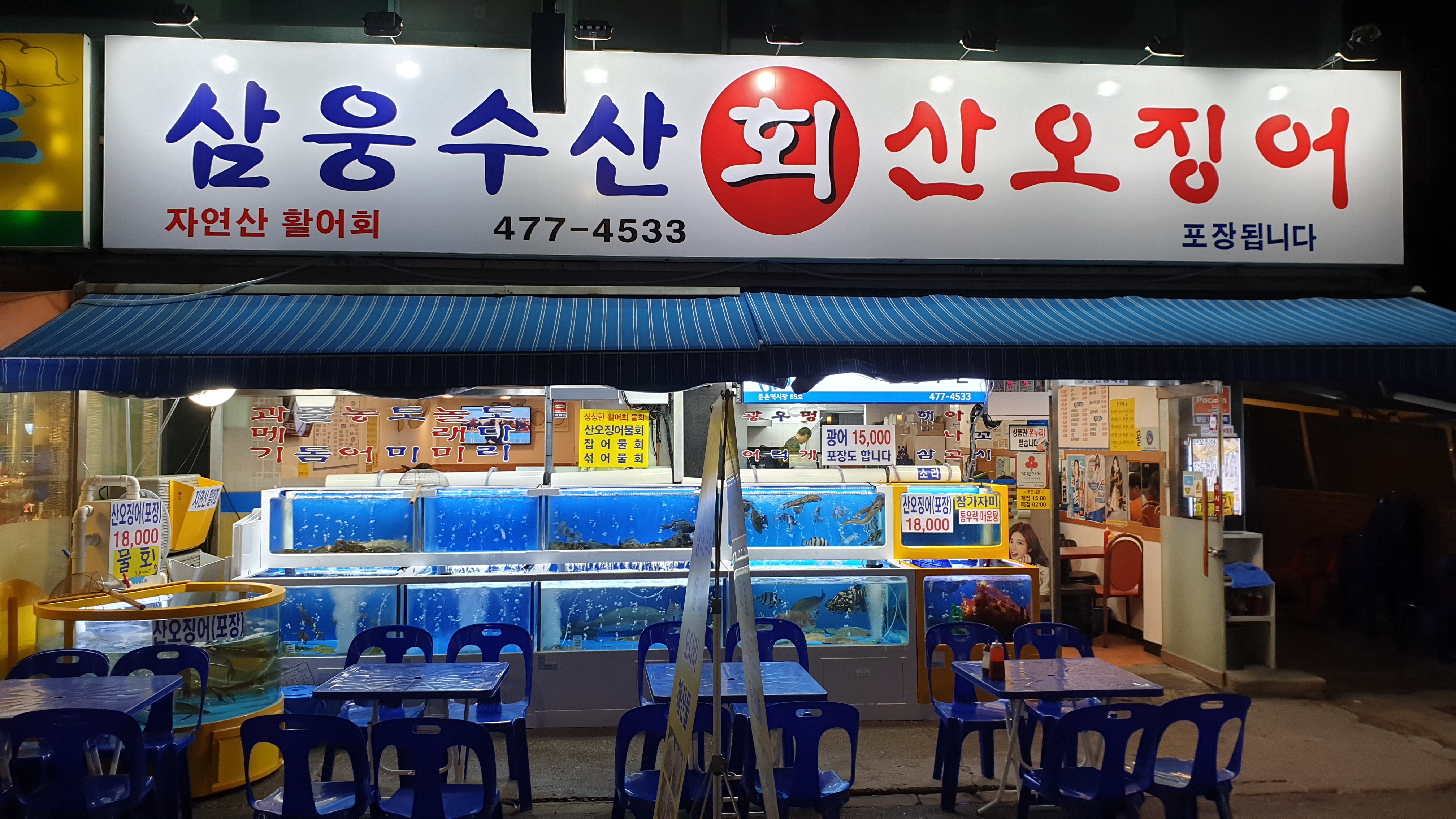삼웅수산회산오징어