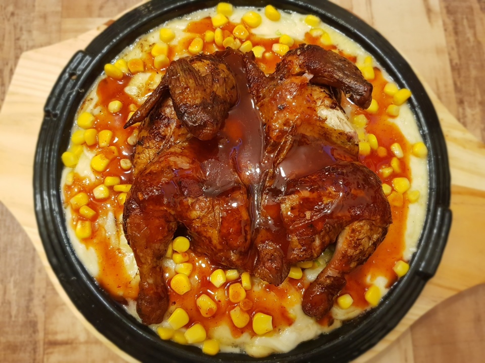 참나무장작구이 젊닭