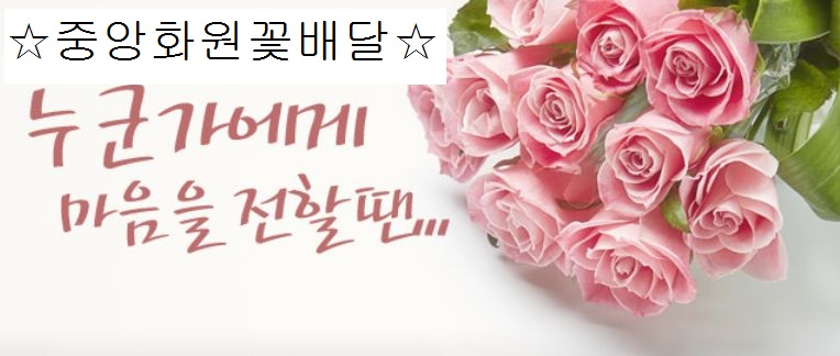 중앙화원꽃배달