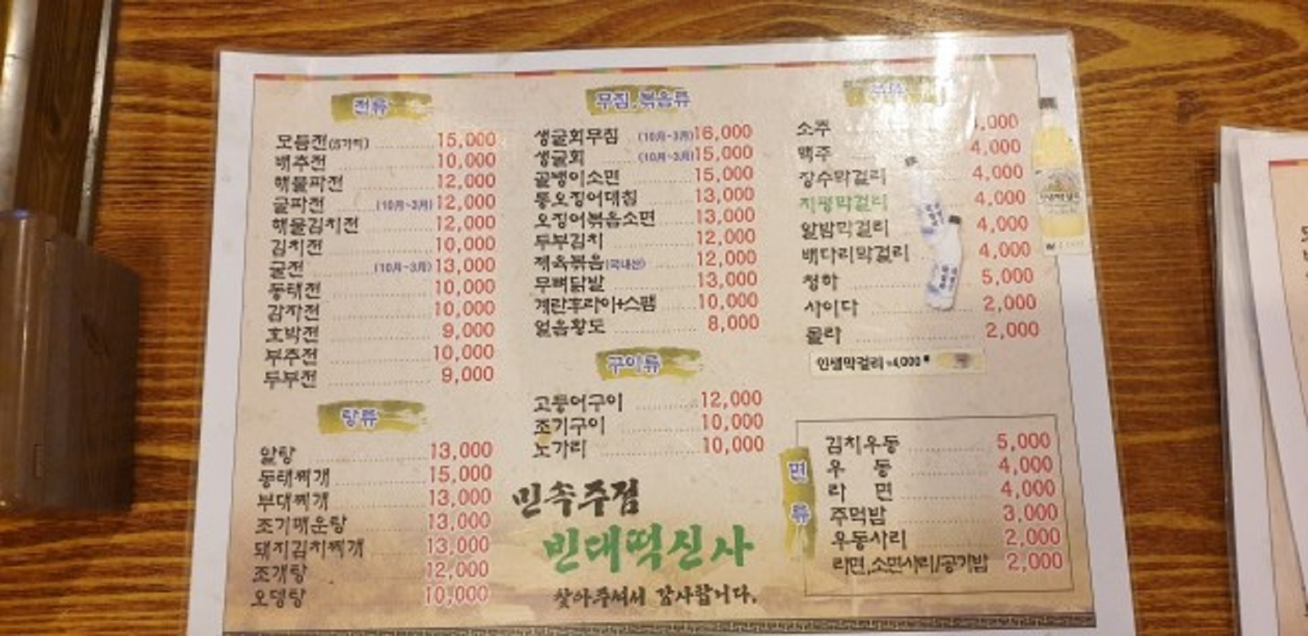 빈대떡신사민속주점