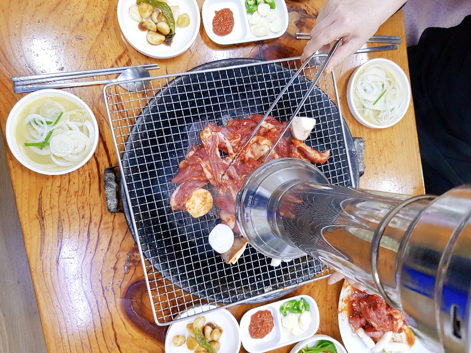 보양오리숯불구이