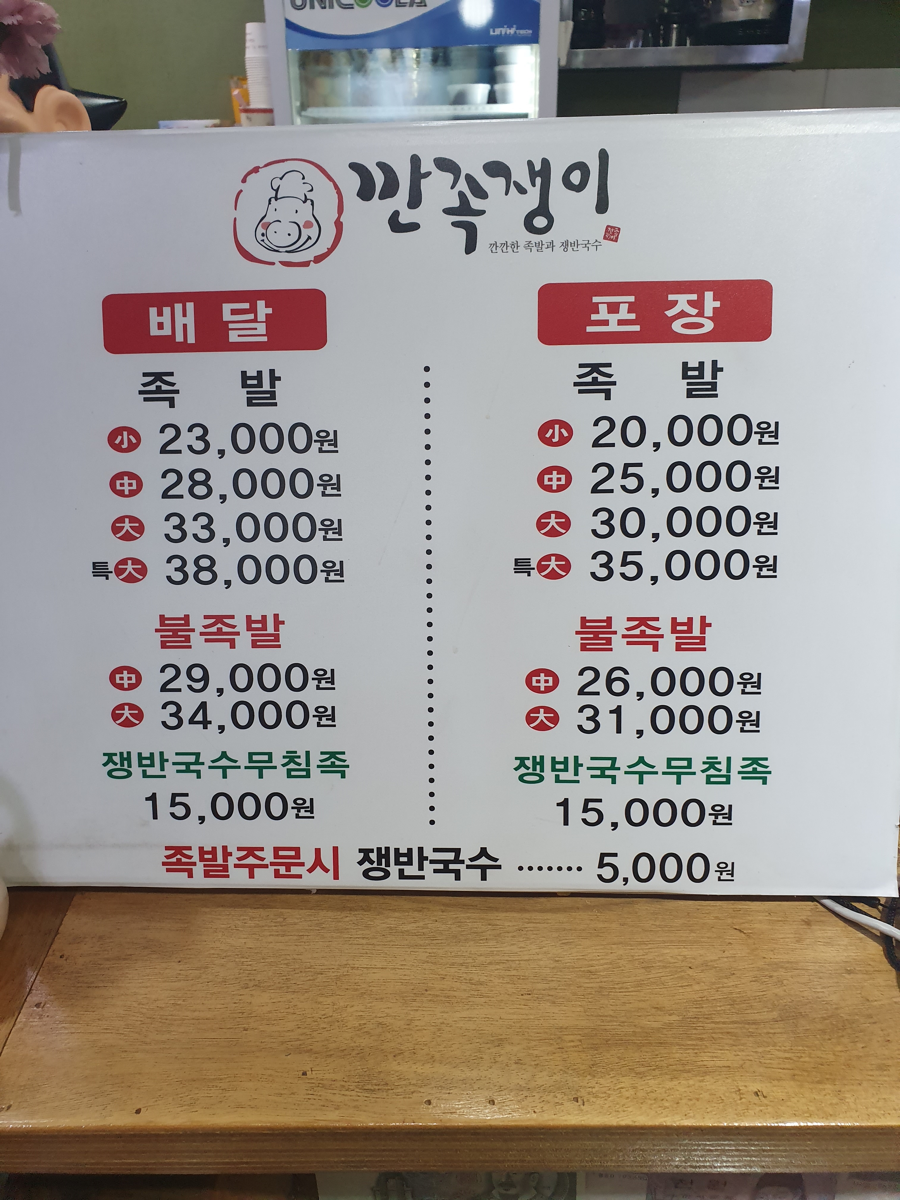 깐족쟁이왕족발 칠곡점