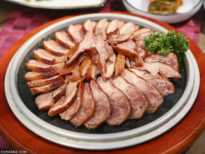 만복숯불오리식당
