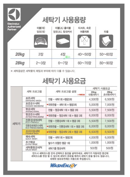 워시엔조이 셀프빨래방 작전서운점