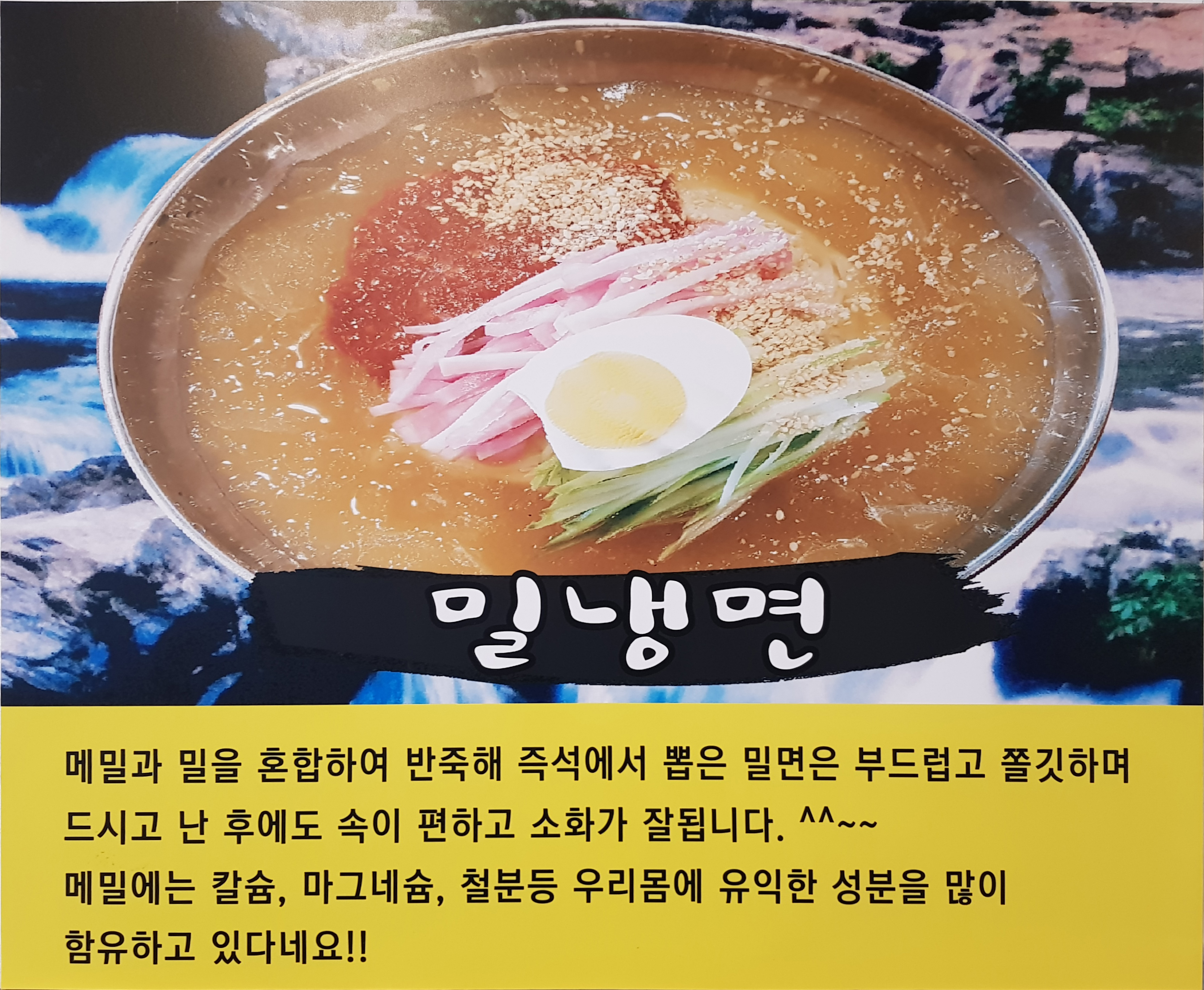 토속밀냉면칼국수