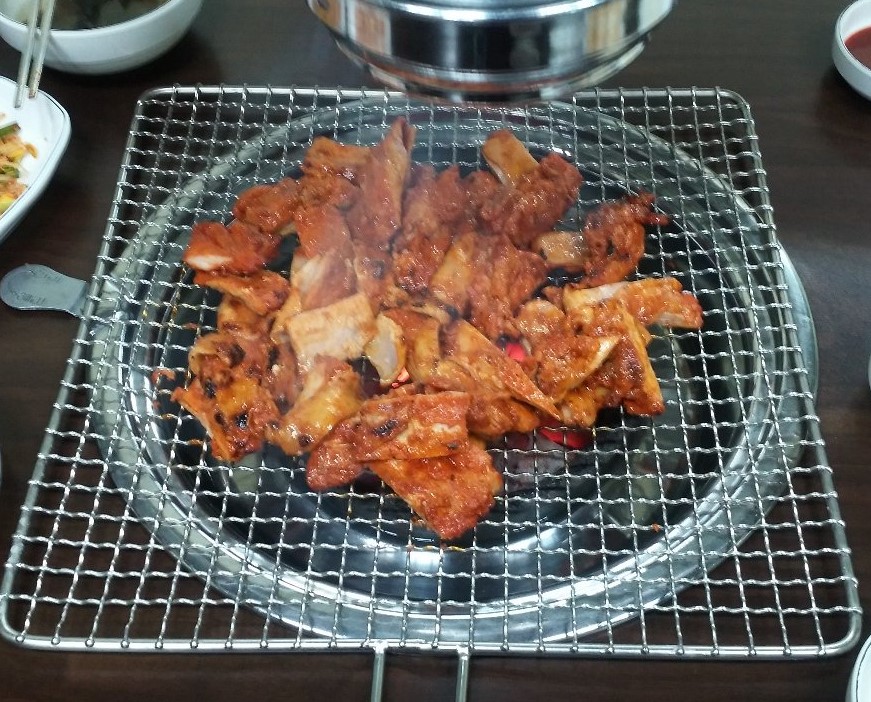 숯불의 닭