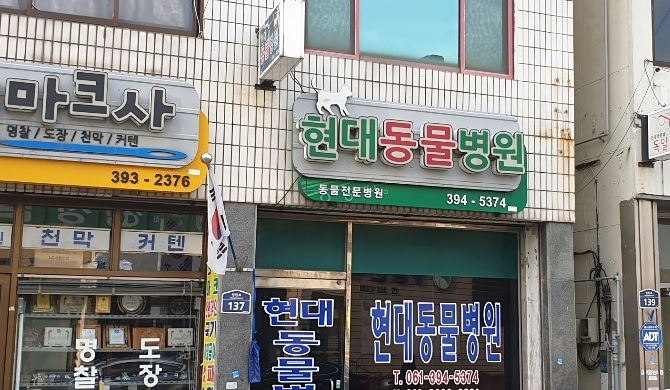 현대동물병원 대표 이미지 - 깔끔한 외관