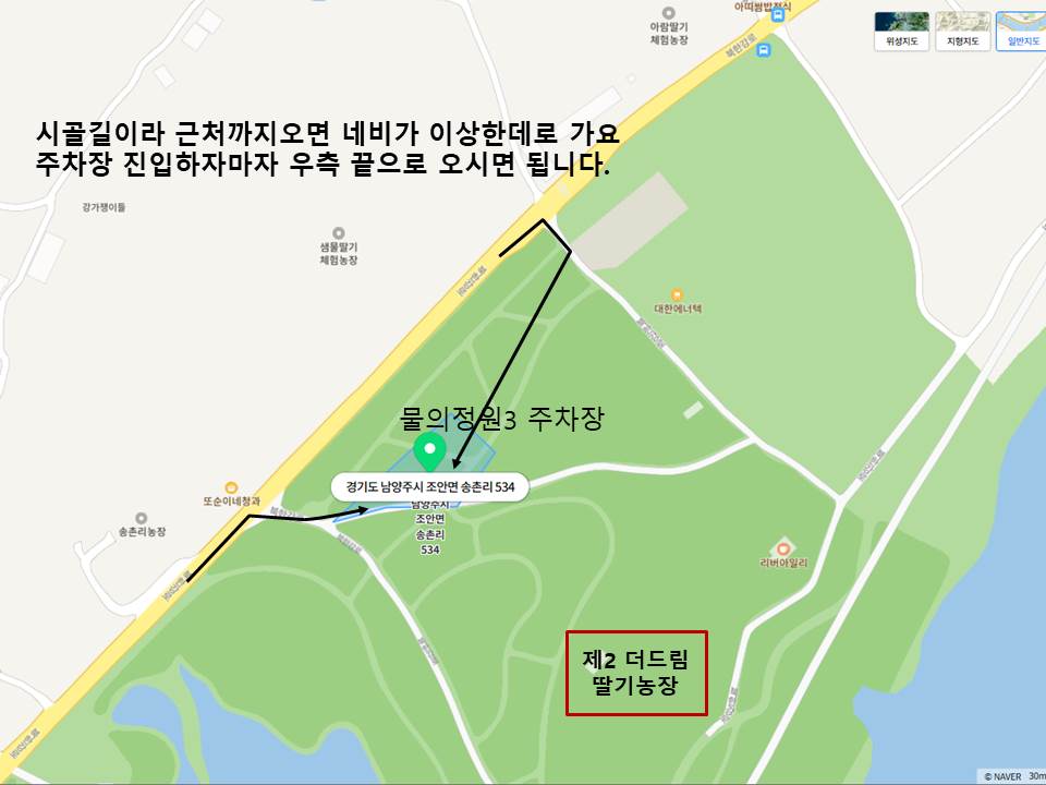 더드림 물의정원 딸기체험농장