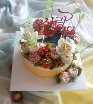 포유플라워케이크