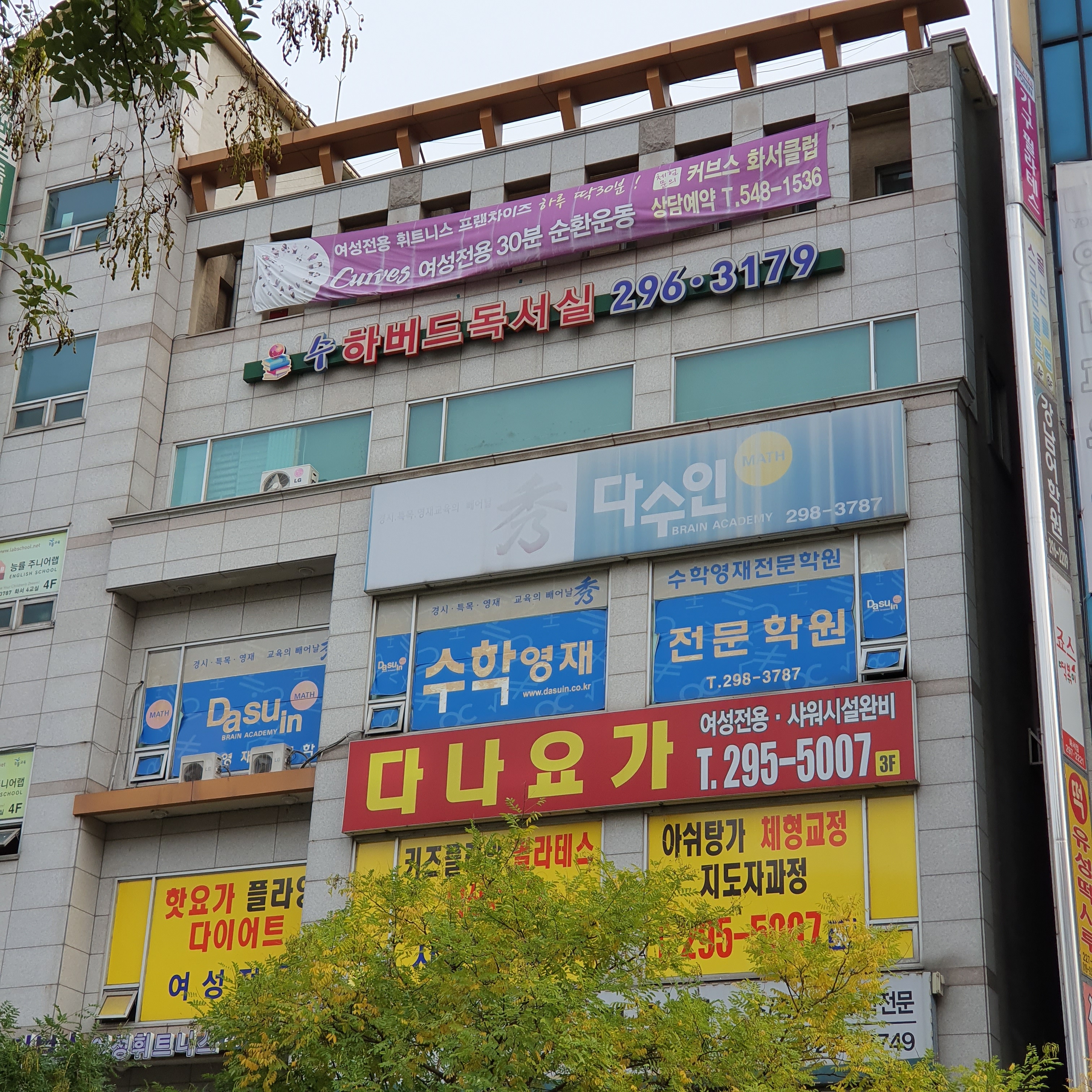 수하버드독서실 내부 또는 관련 모습