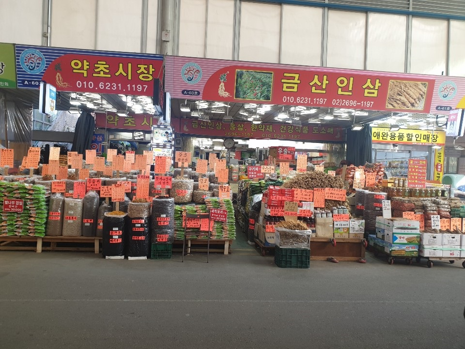 금산인삼약초시장