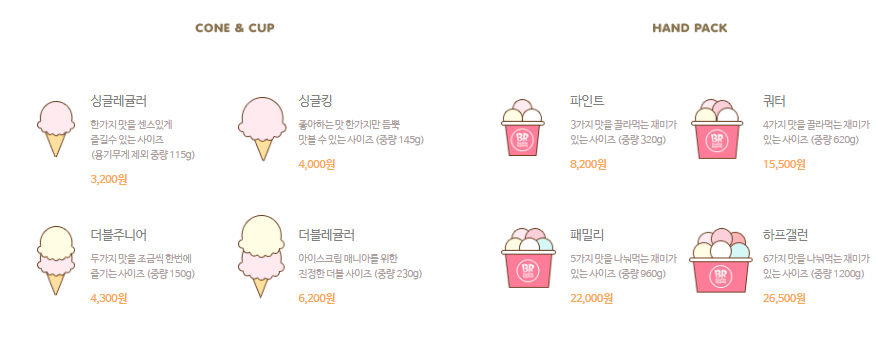 배스킨라빈스 구리검배사거리점