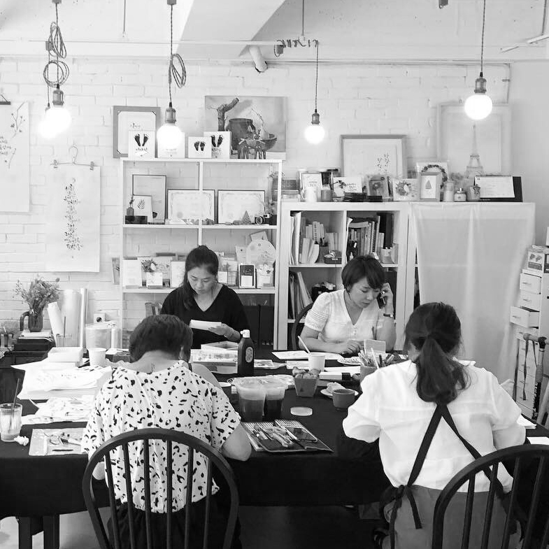 토끼와 캘리그라피