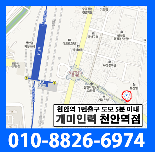 개미인력개발 천안역점