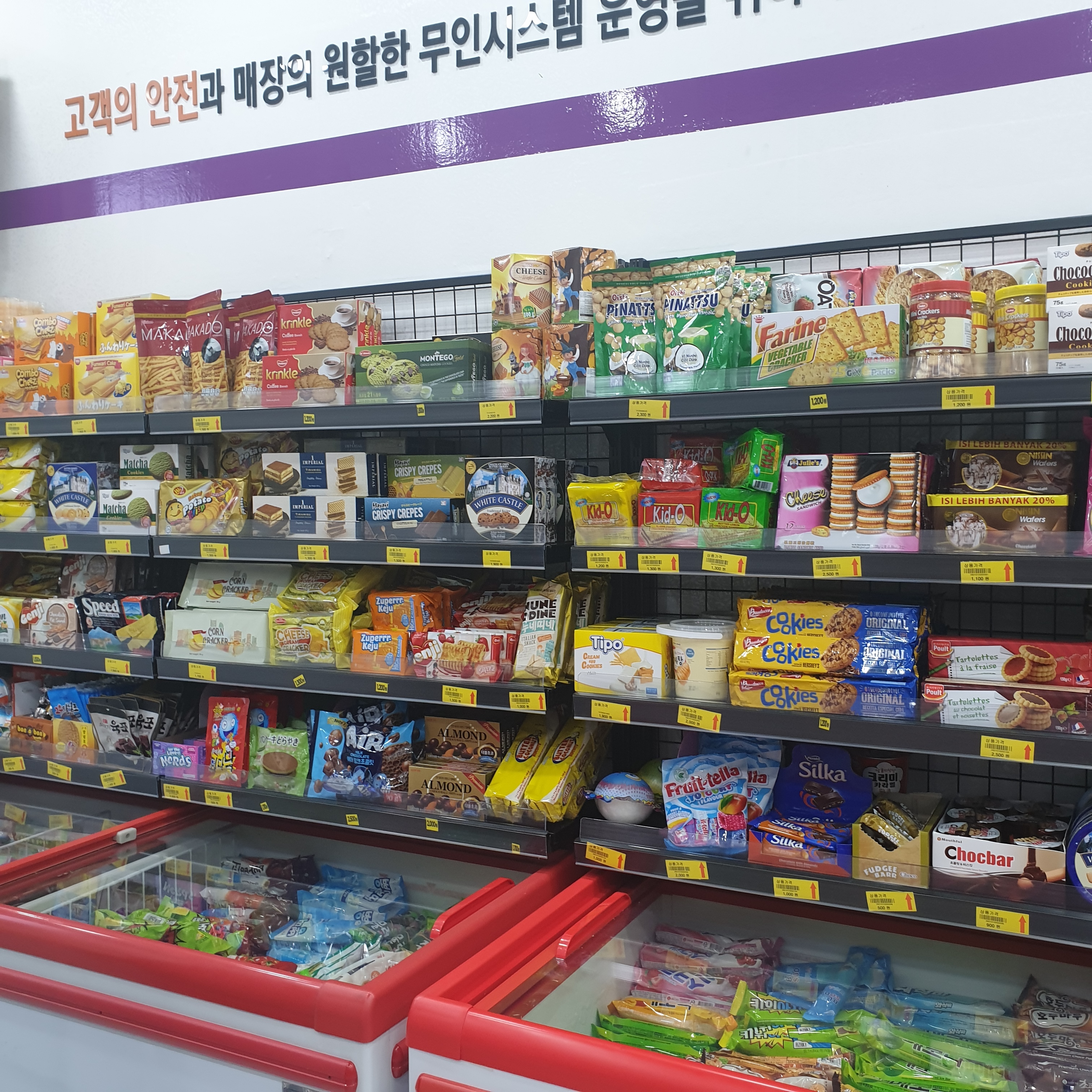 아이스크림 세계과자 꽁꽁냠냠 효자점