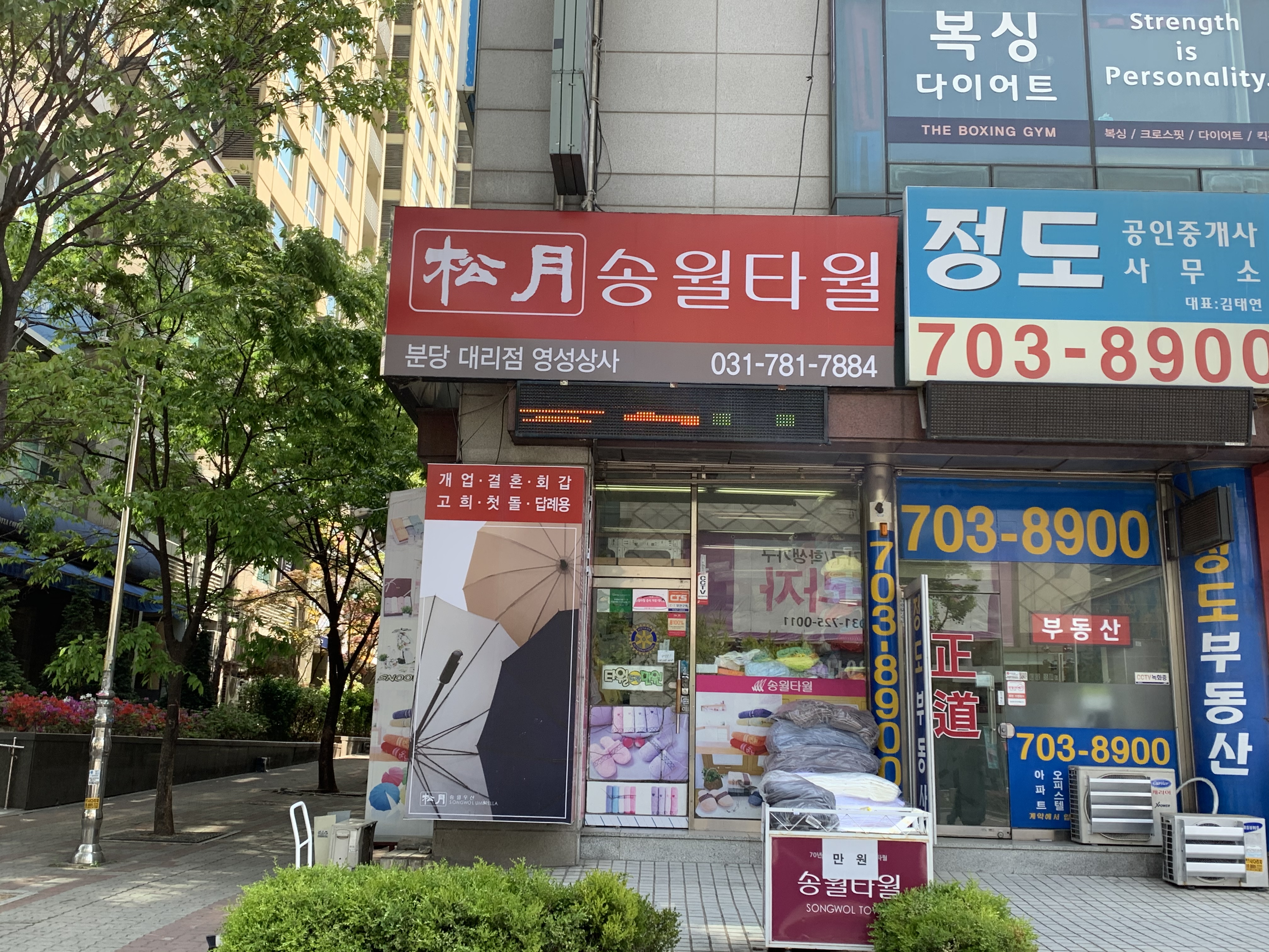 송월타올우산 분당대리점