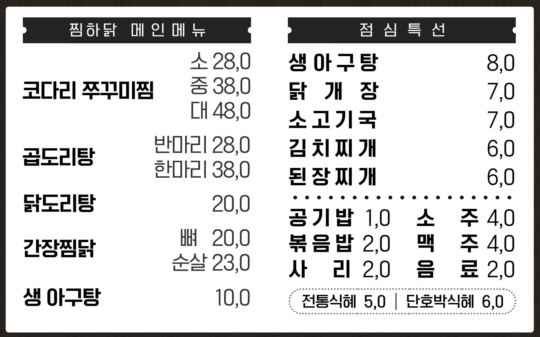 찜하닭
