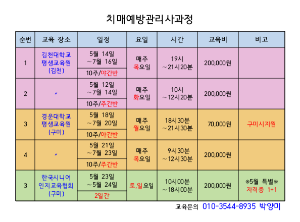 한국시니어인지교육협회