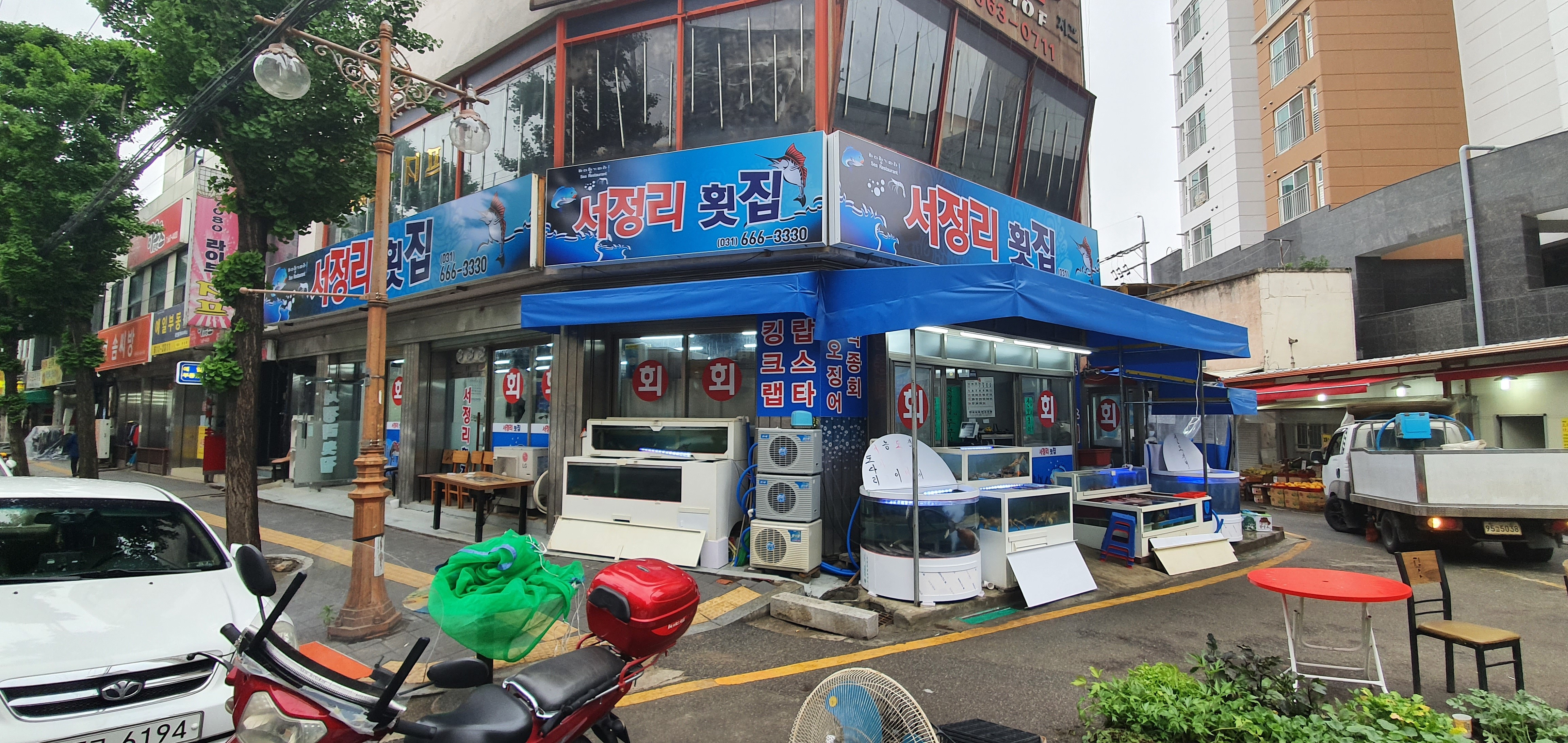 서정리횟집 내부 또는 관련 모습