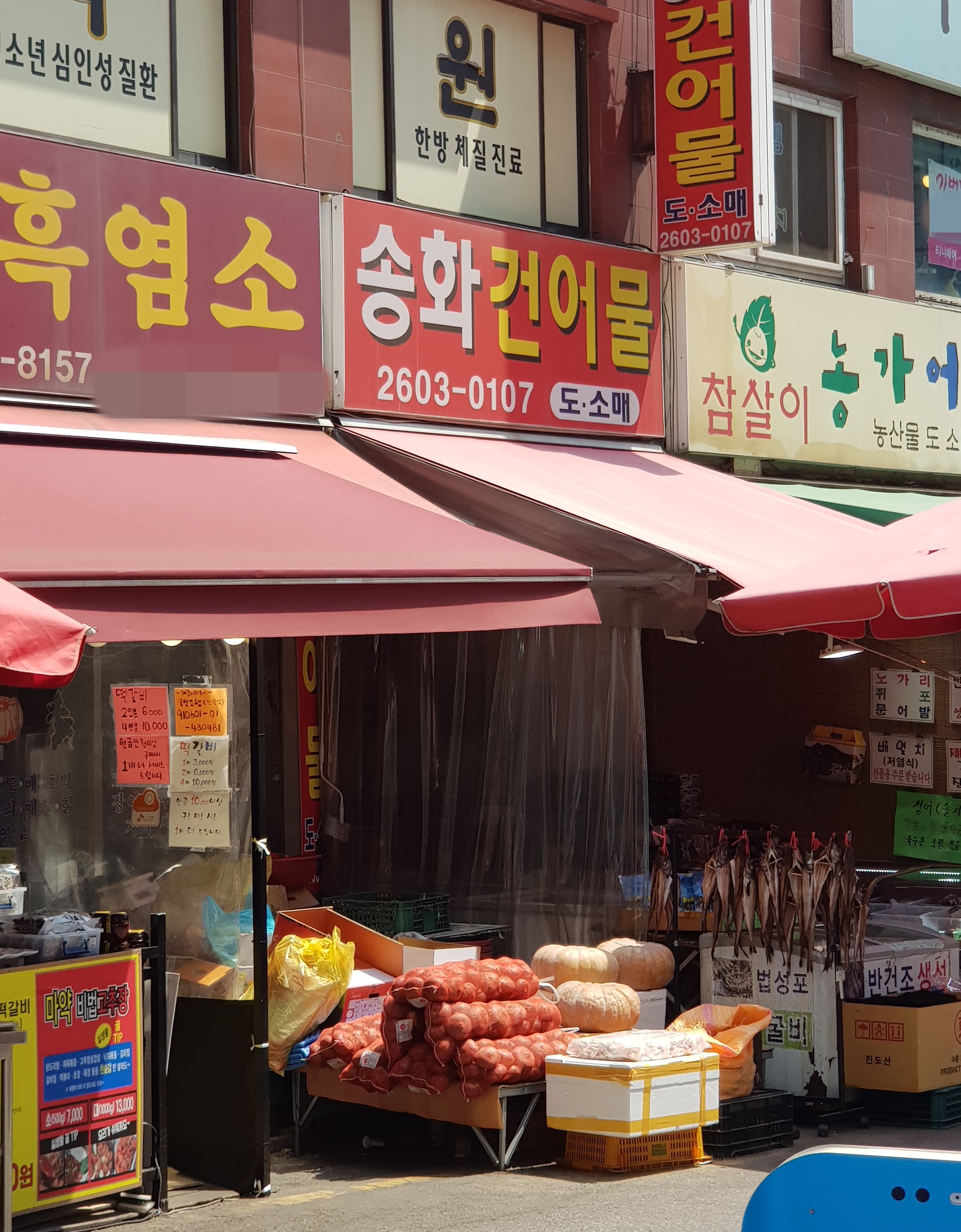 송화건어물