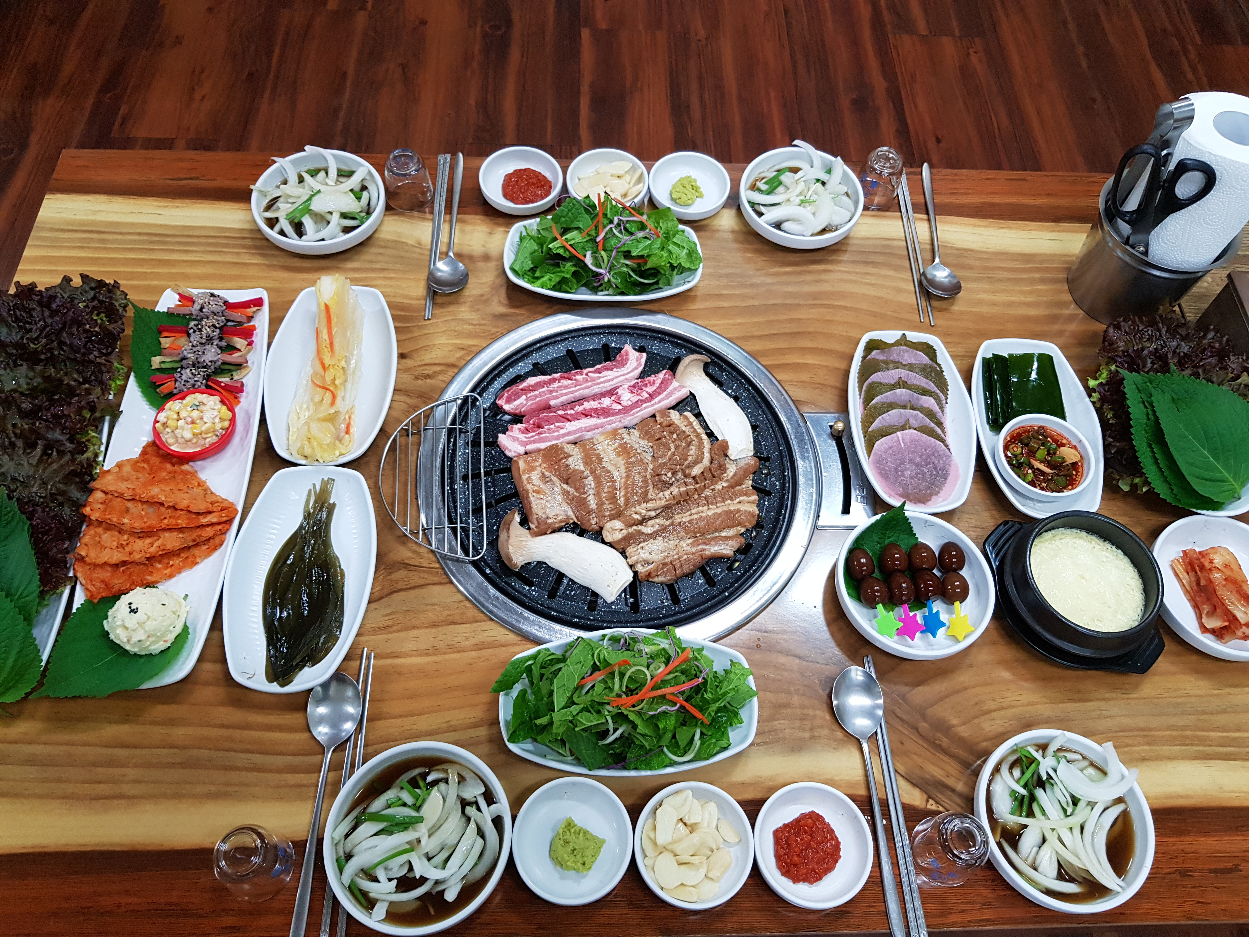 초원숯불생고기