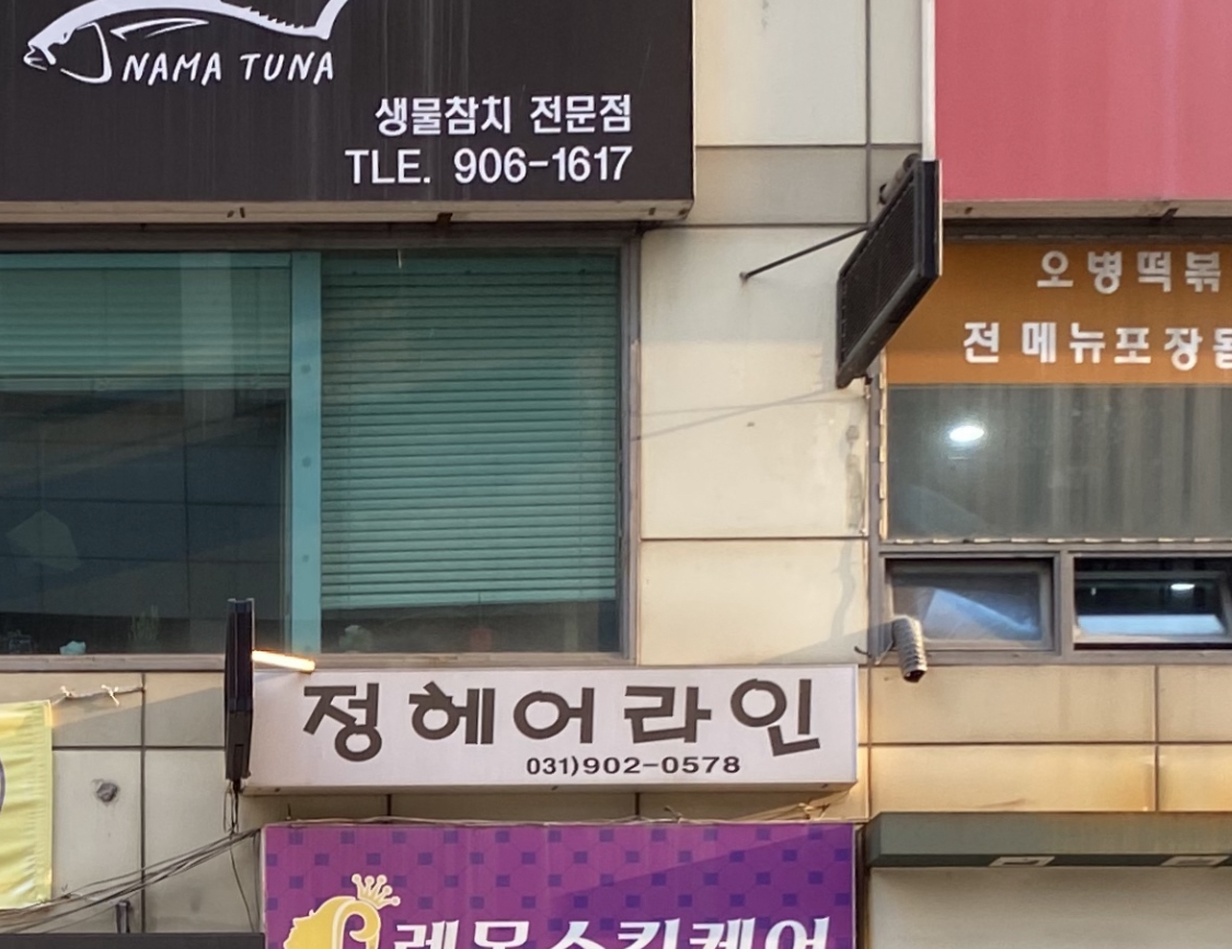 정 헤어라인
