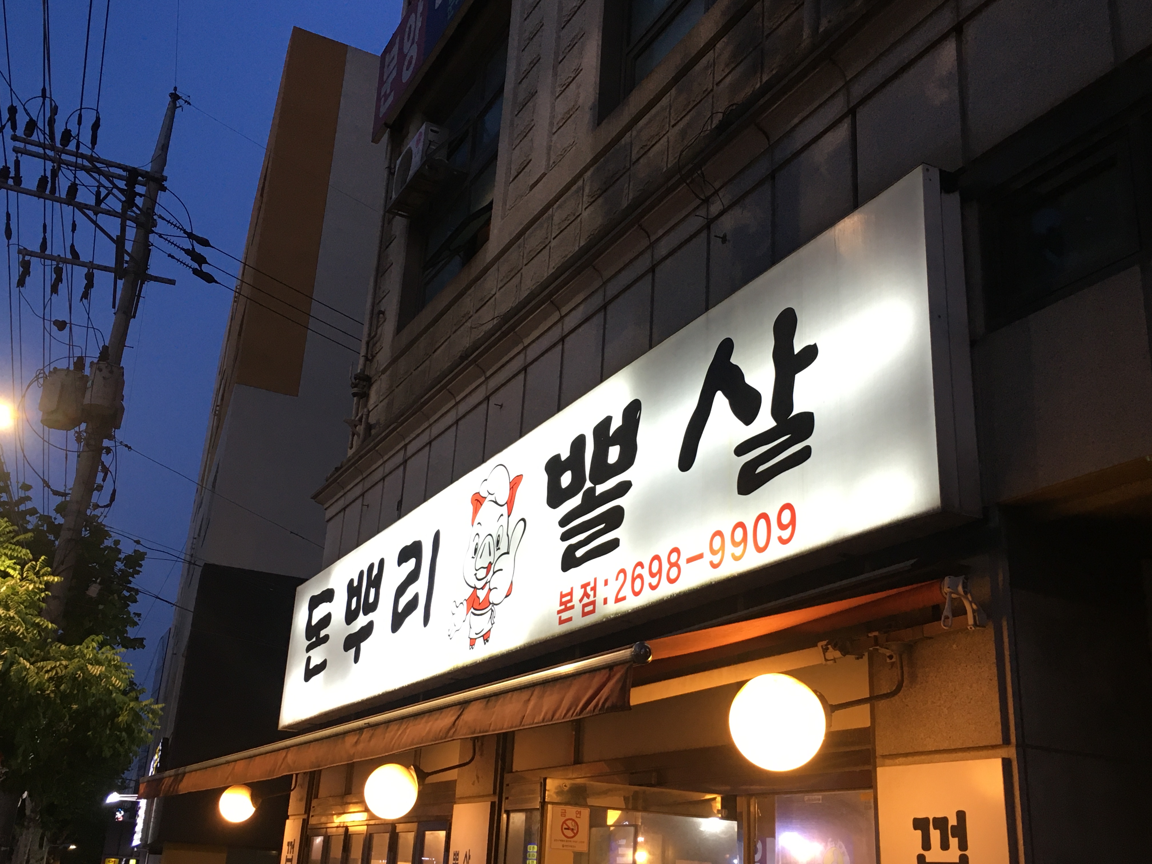 돈뿌리뽈살 본점