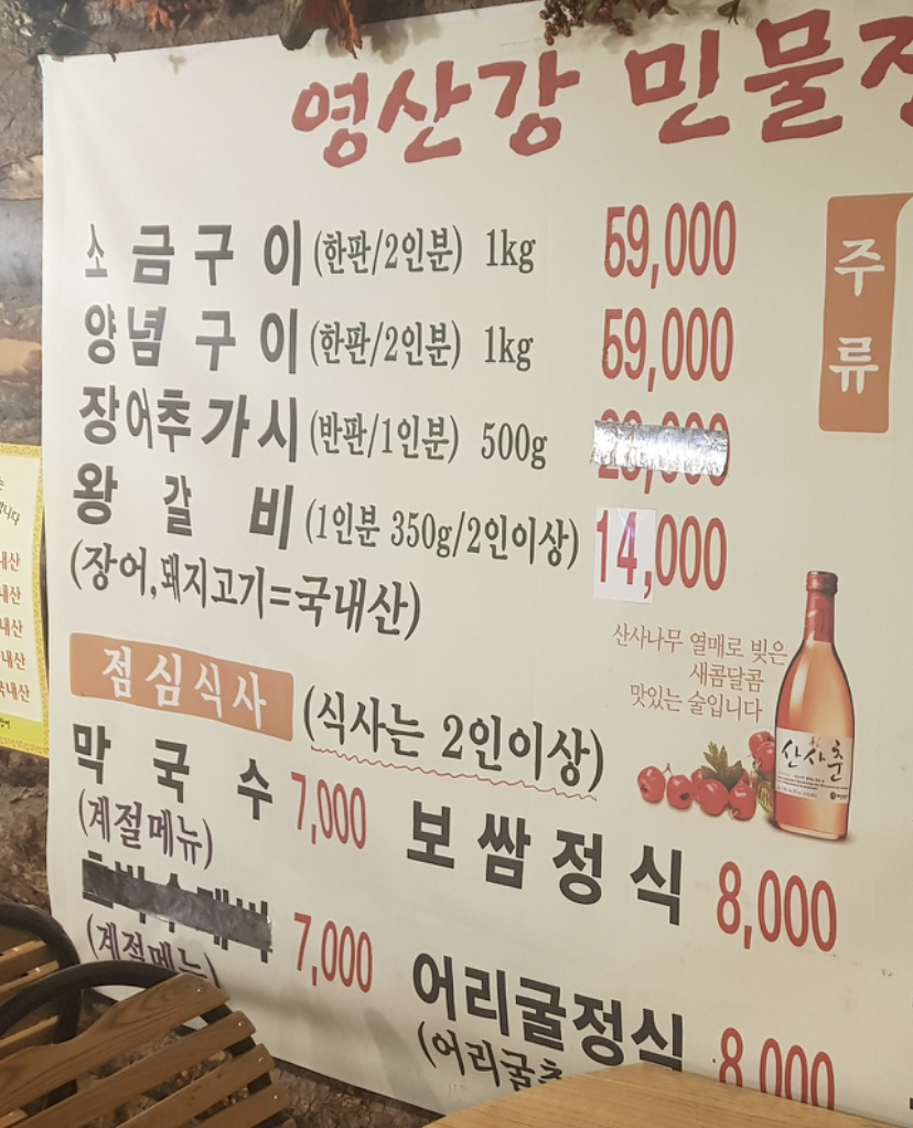 영산강민물장어