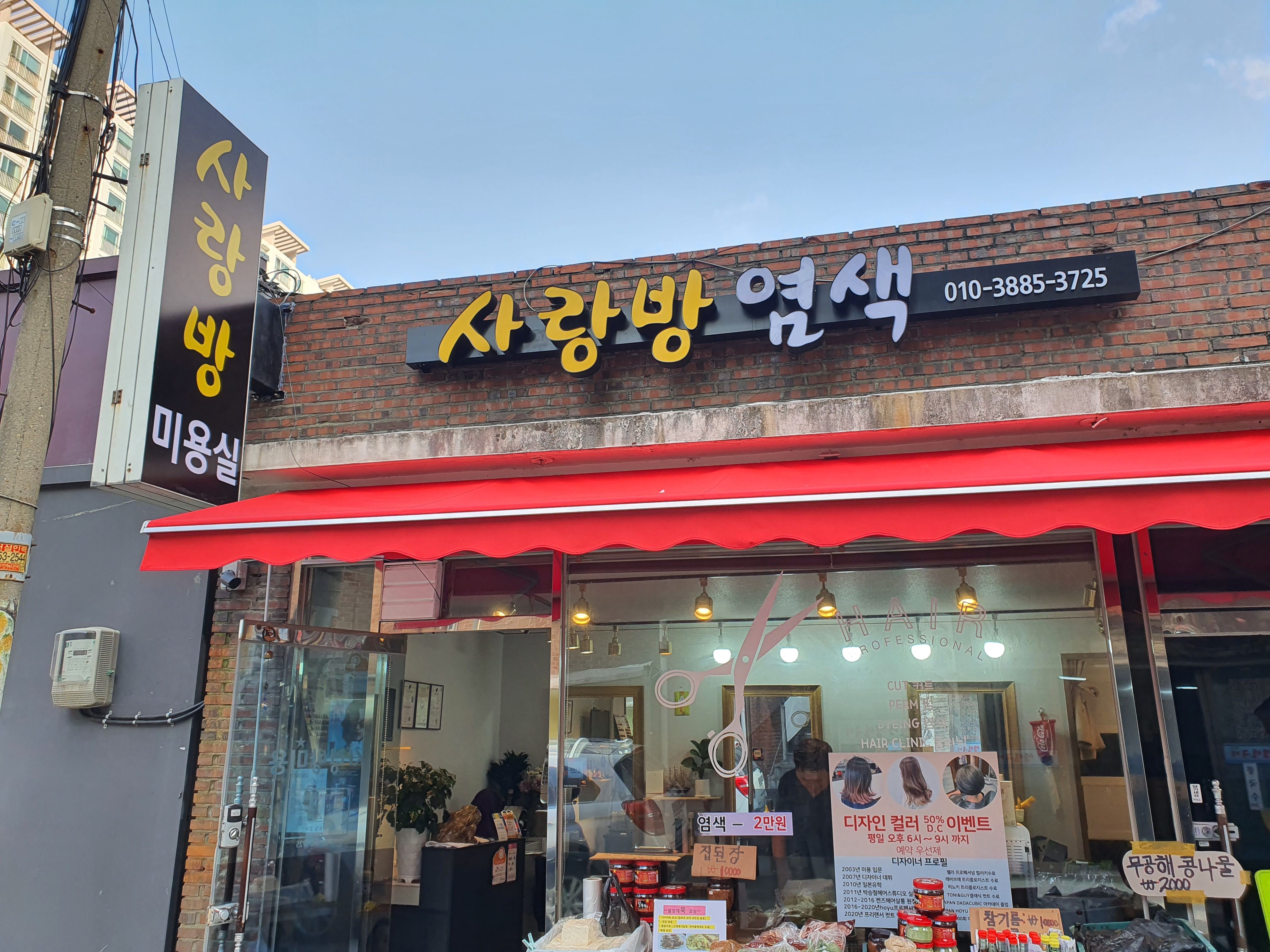 사랑방염색