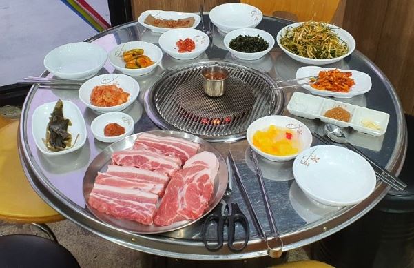 제주돼지연탄구이