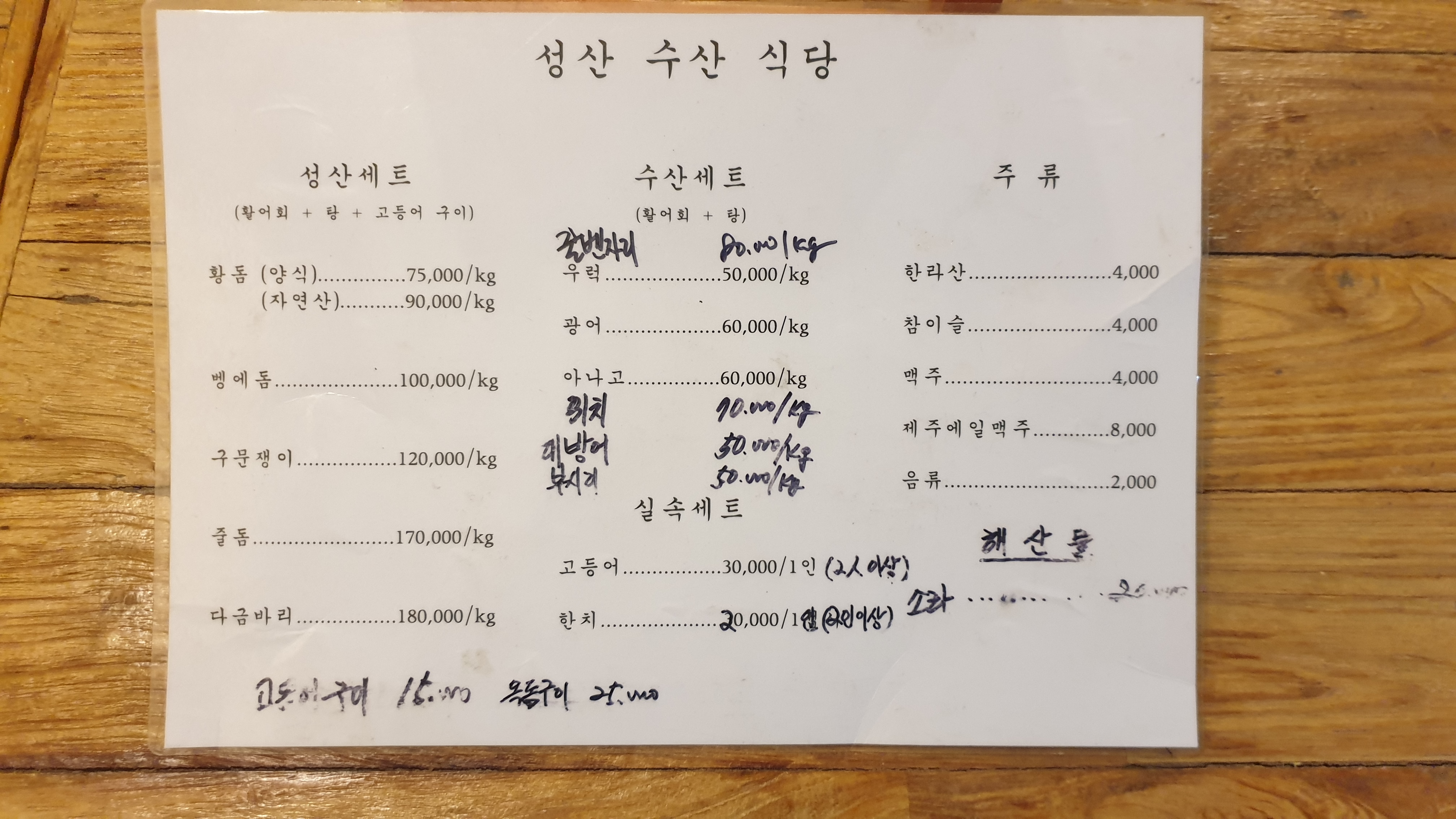 성산수산식당