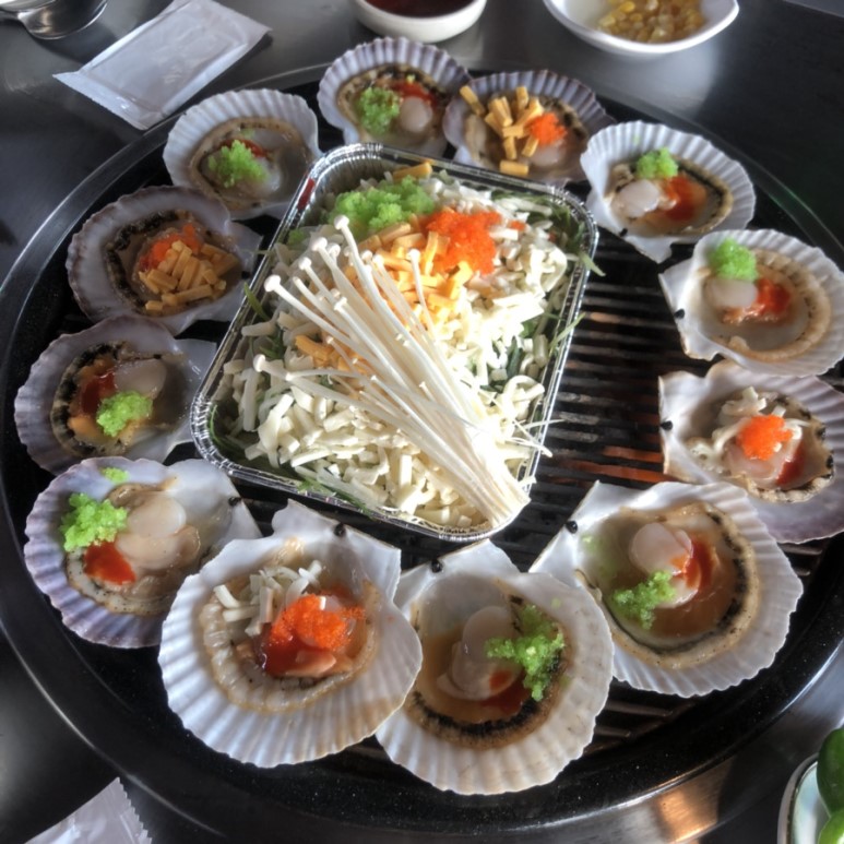 을왕리 해송 조개구이