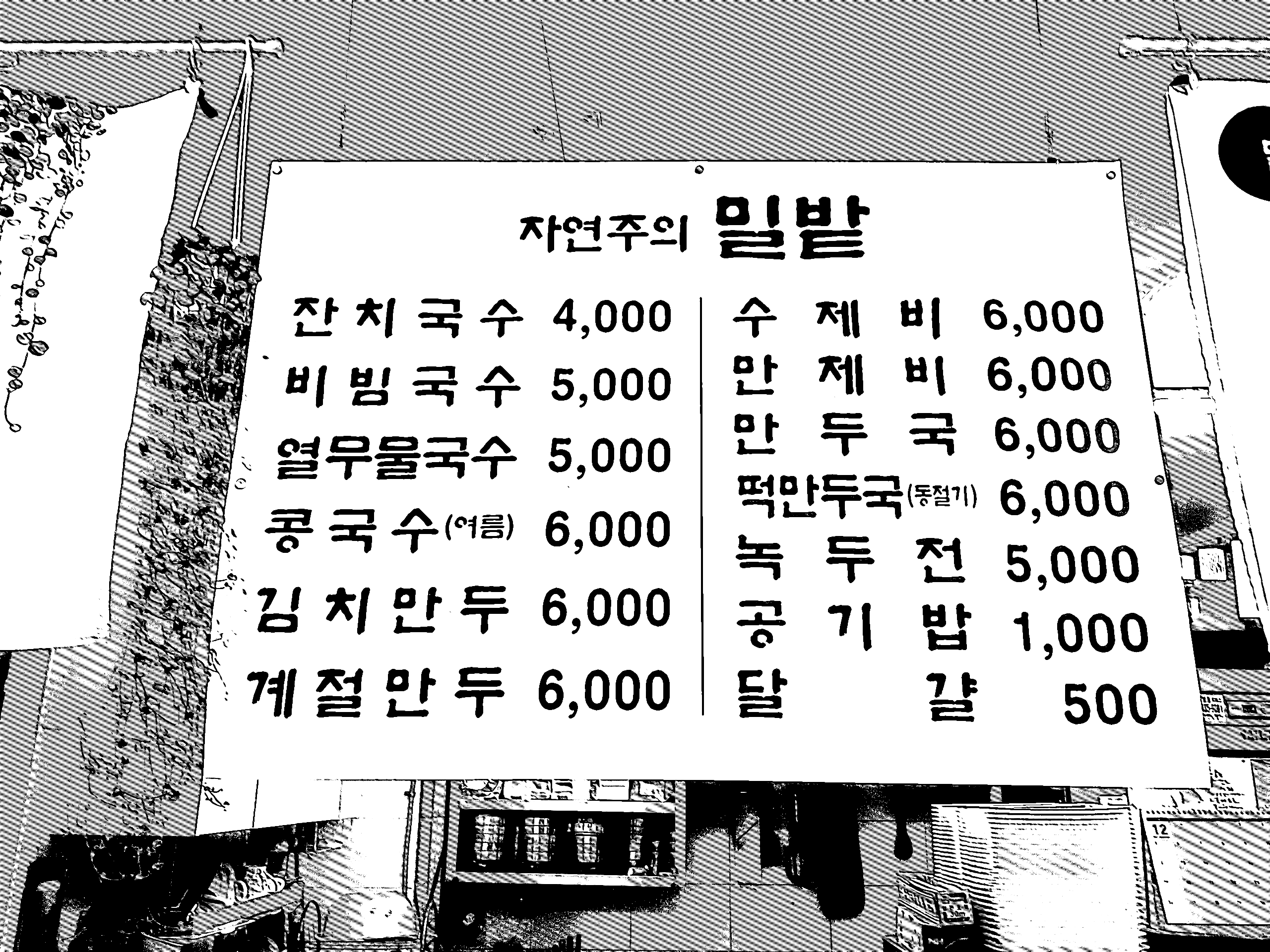 밀밭국수
