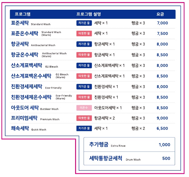 워시엔조이 셀프빨래방 아름점