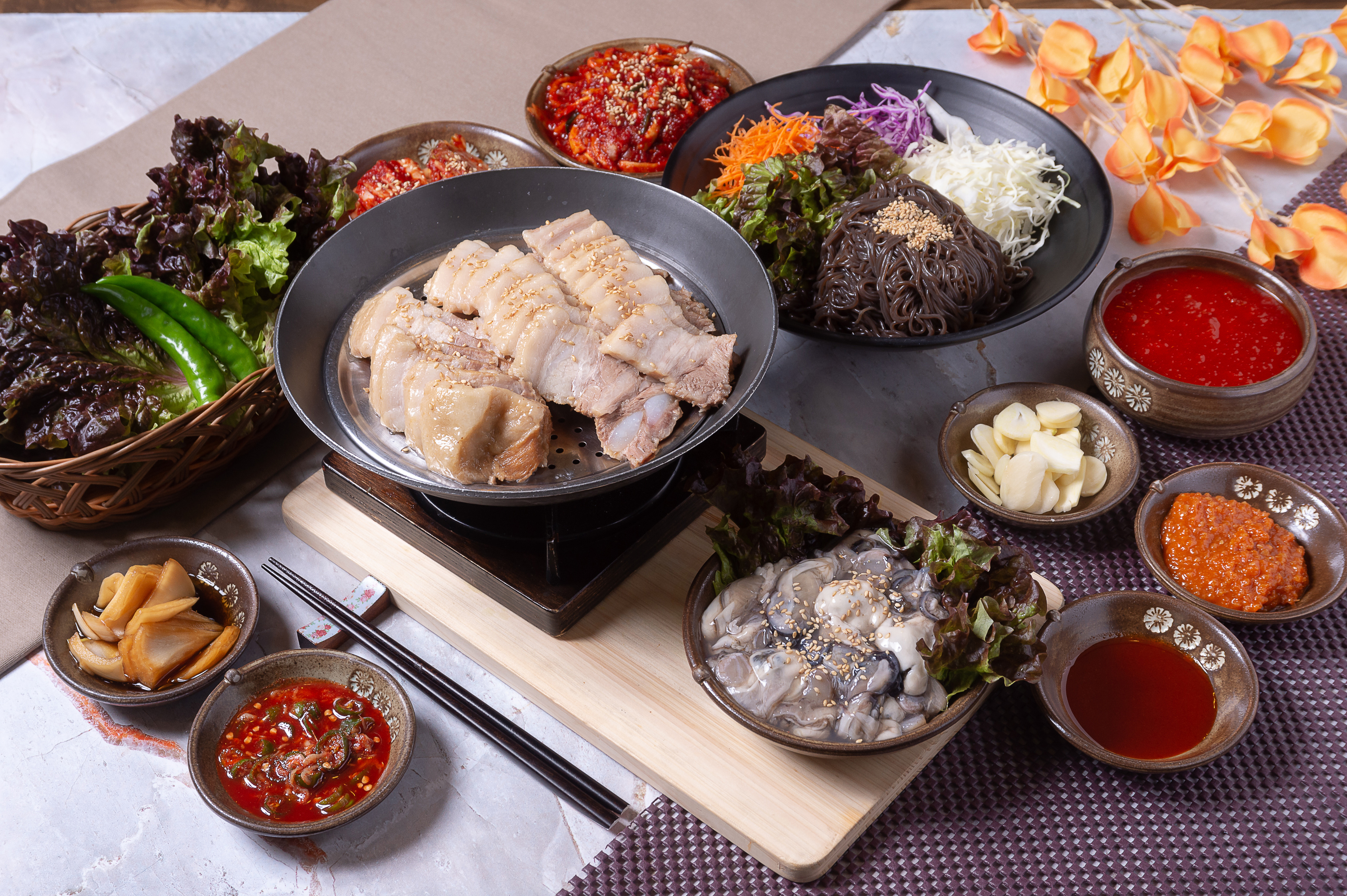 통영 직송 굴보쌈